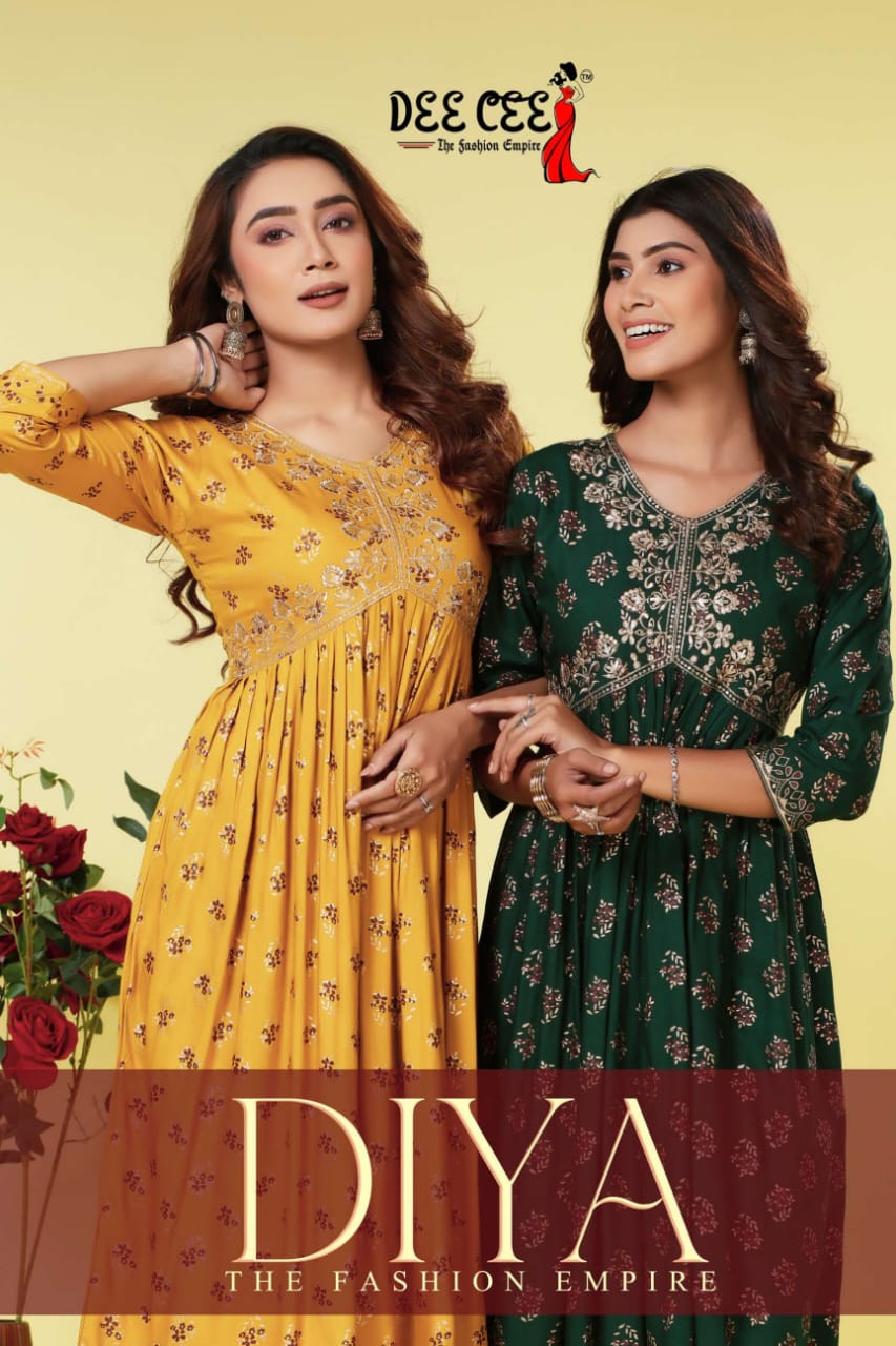 Dee Cee Diya Alia Cut Designer Kurtis Catalog